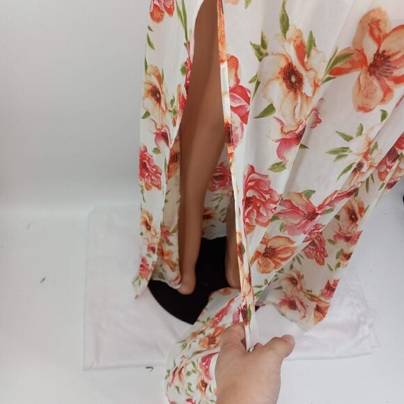 Show Me Your Mumu Heather Halter Maxi Dress In Pink Poppi Bridesmaids Floral S - Picture 7 of 12